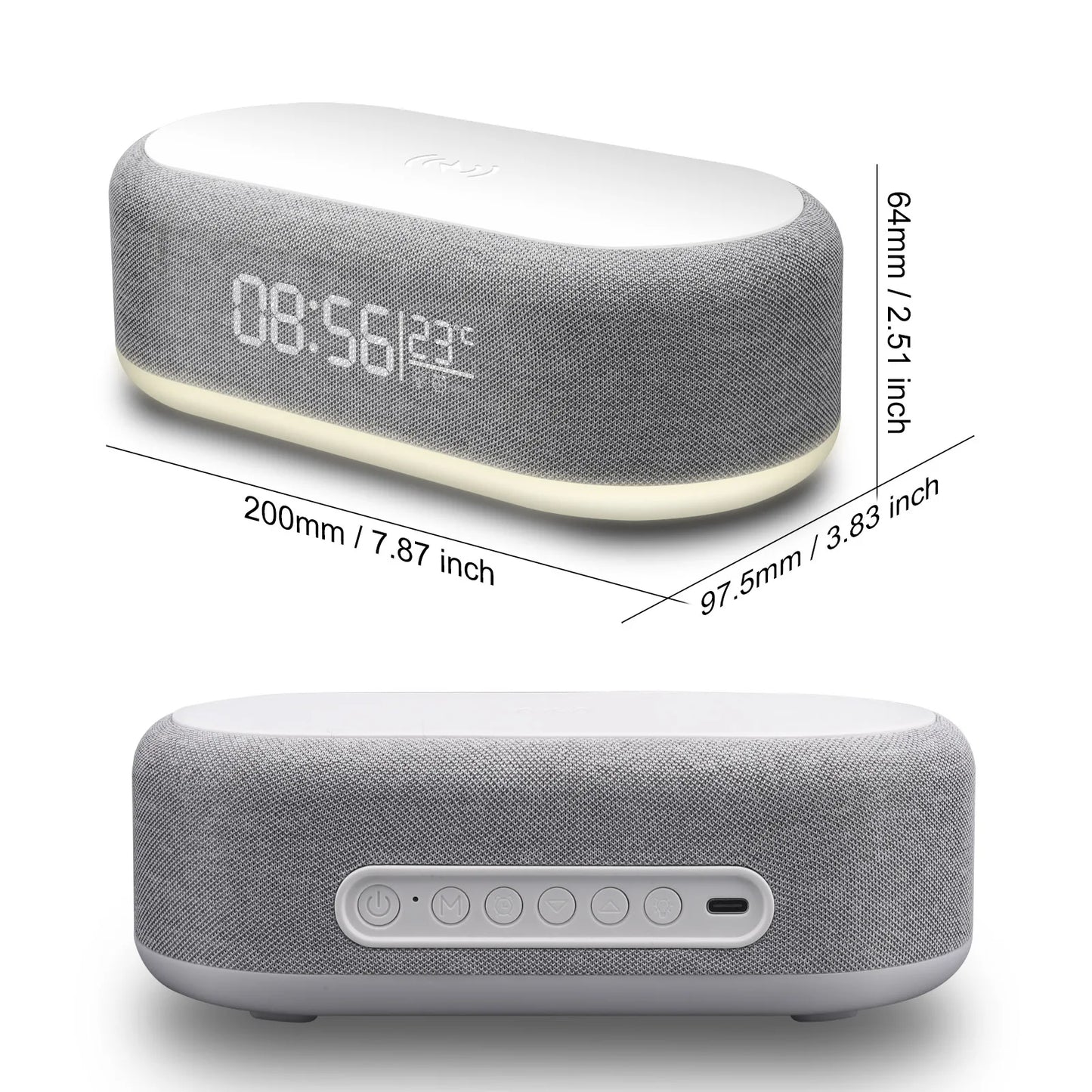 Fast Wireless Charger Alarm Clock