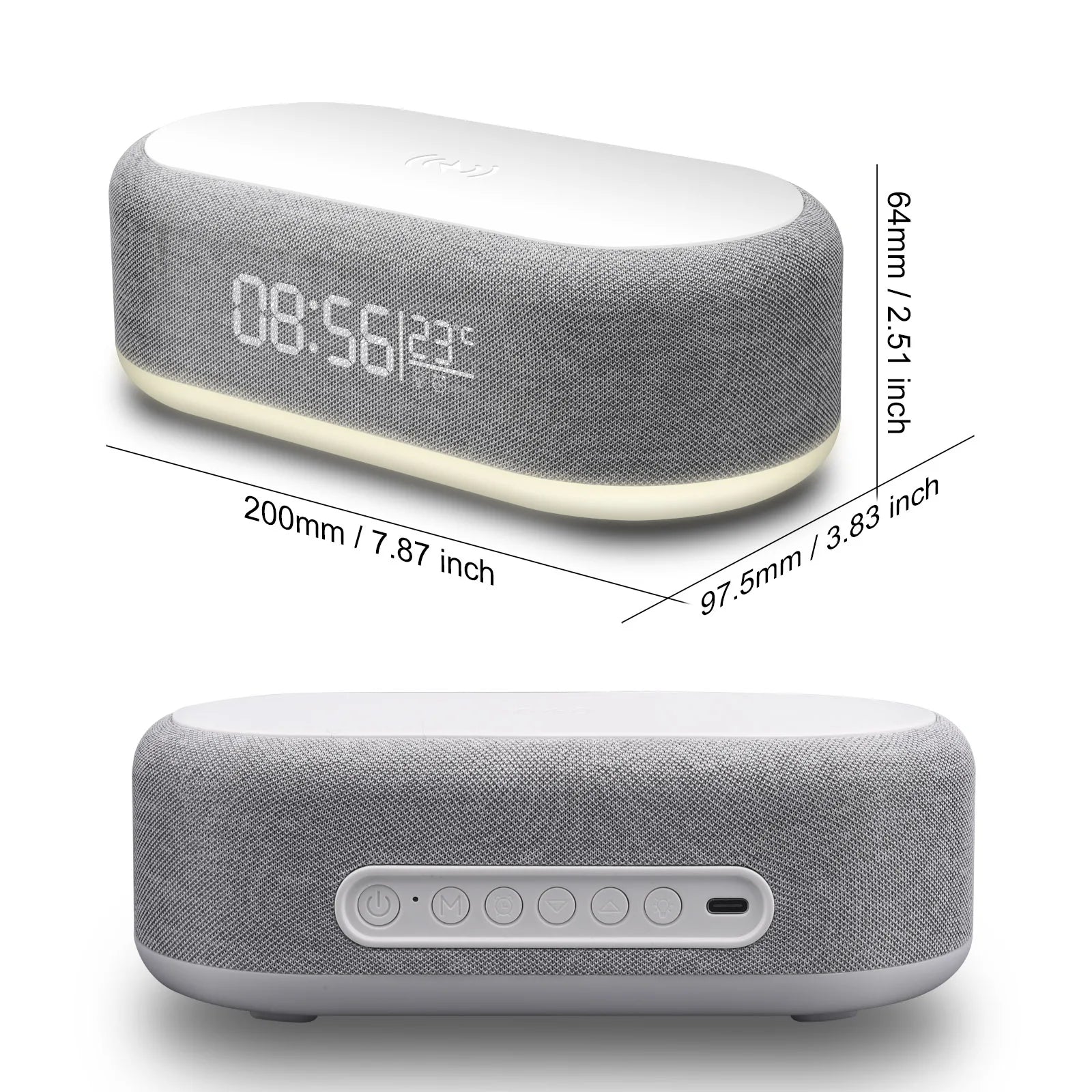 Fast Wireless Charger Alarm Clock