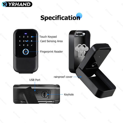 Smart Bluetooth Lock Box - Wireless Electronic Key Safe with App Control & Digital Code for Home Security