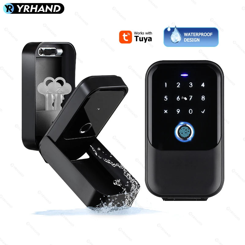 Smart Bluetooth Lock Box - Wireless Electronic Key Safe with App Control & Digital Code for Home Security